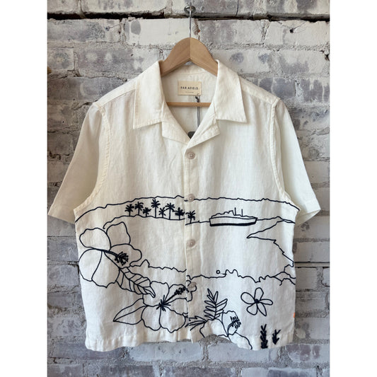 Veloso Landscape Shirt - White - DUNE + SALT
