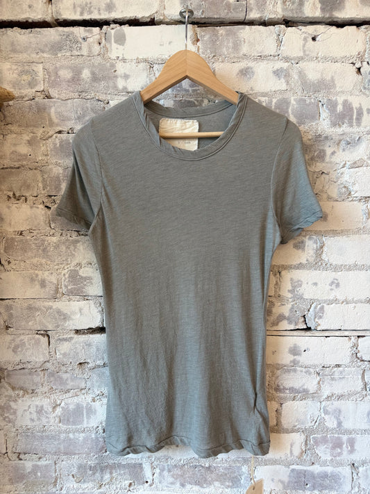 V::Room SS Hi-Soft Jersey 'Narrow Neck' Crew - Charcoal Dim Gray