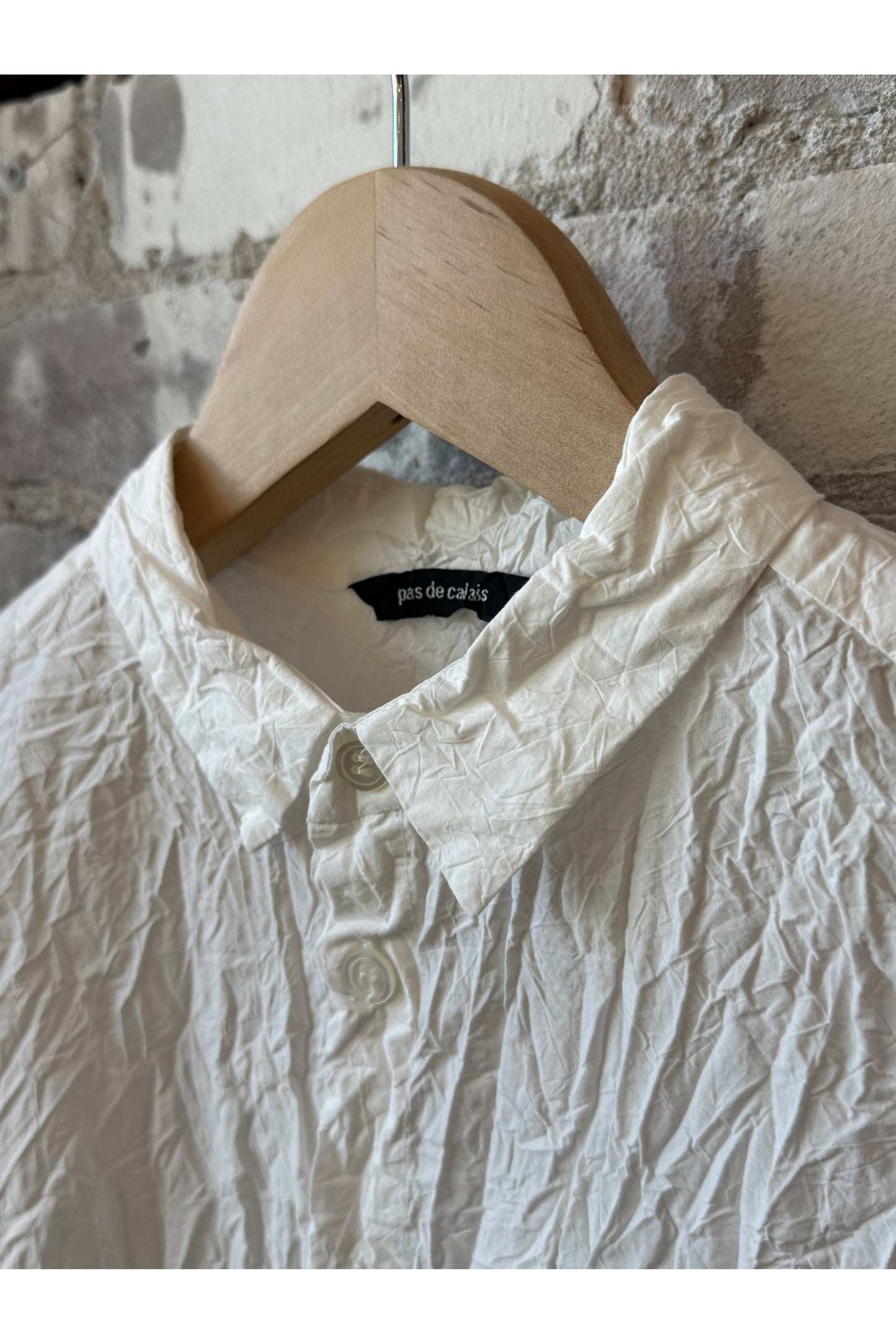 Cotton Typewriter Blouse - White - DUNE + SALT