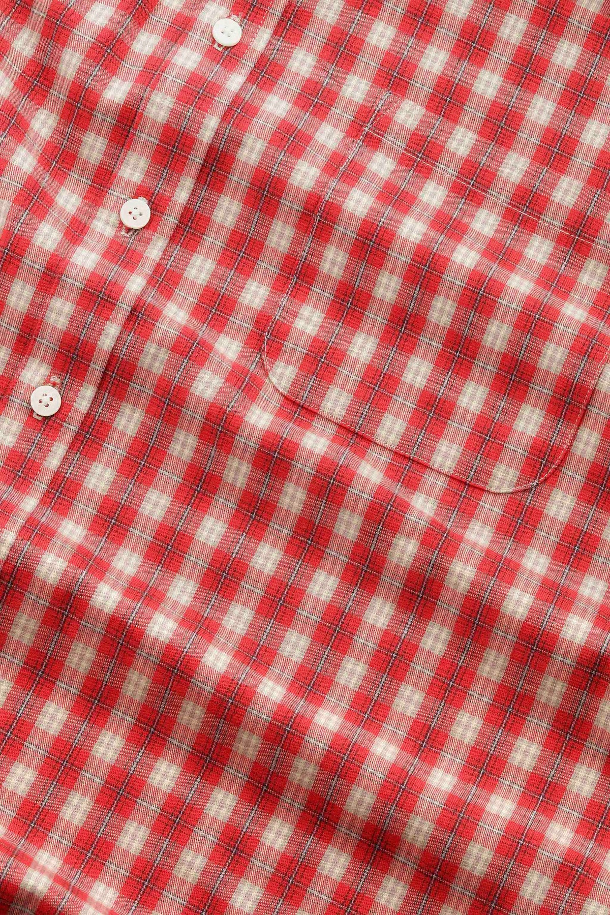 NN07 Deon Flannel Shirt - Fireburst Maroon