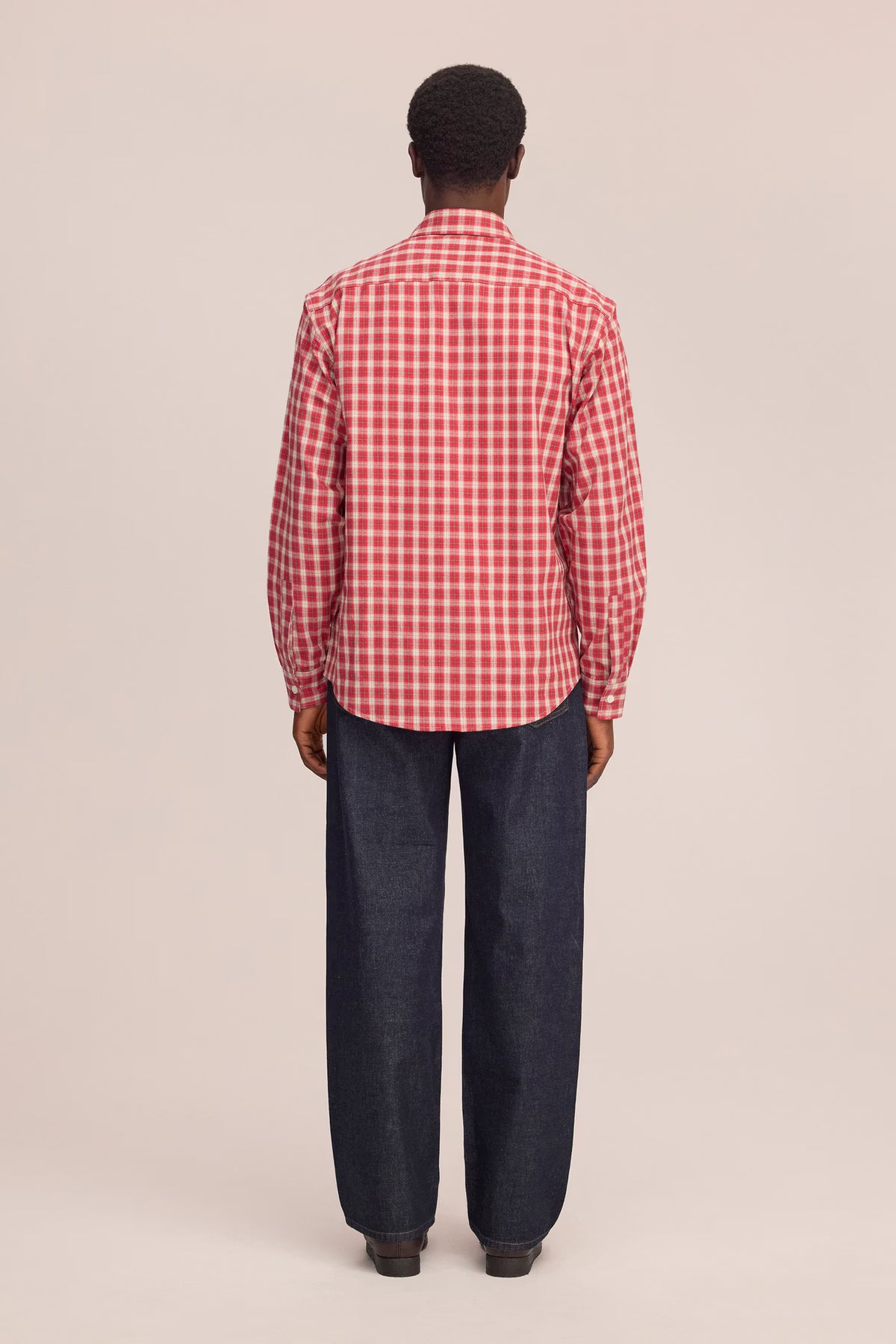 NN07 Deon Flannel Shirt - Fireburst Light Coral
