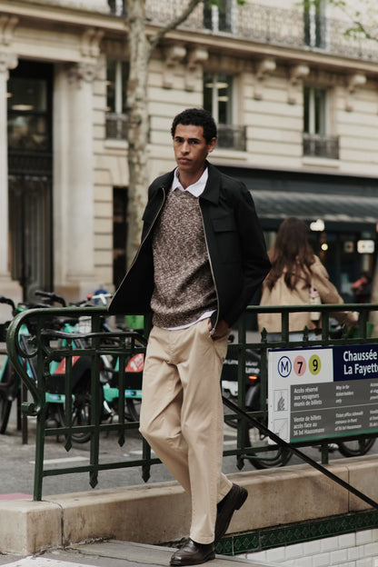 Jacobo Boucle Yarn Sweater - Demitasse - DUNE + SALT