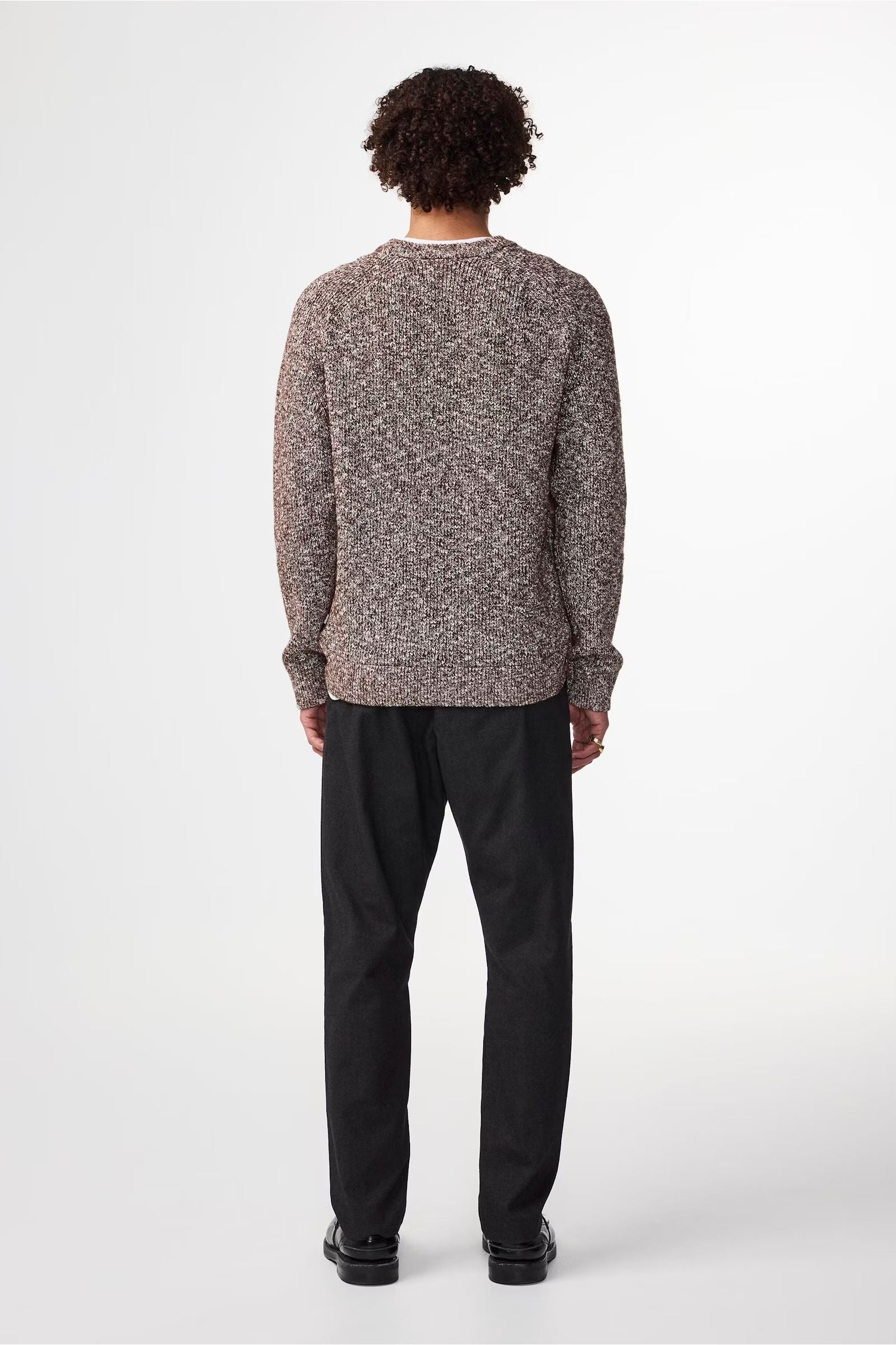 Jacobo Boucle Yarn Sweater - Demitasse - DUNE + SALT