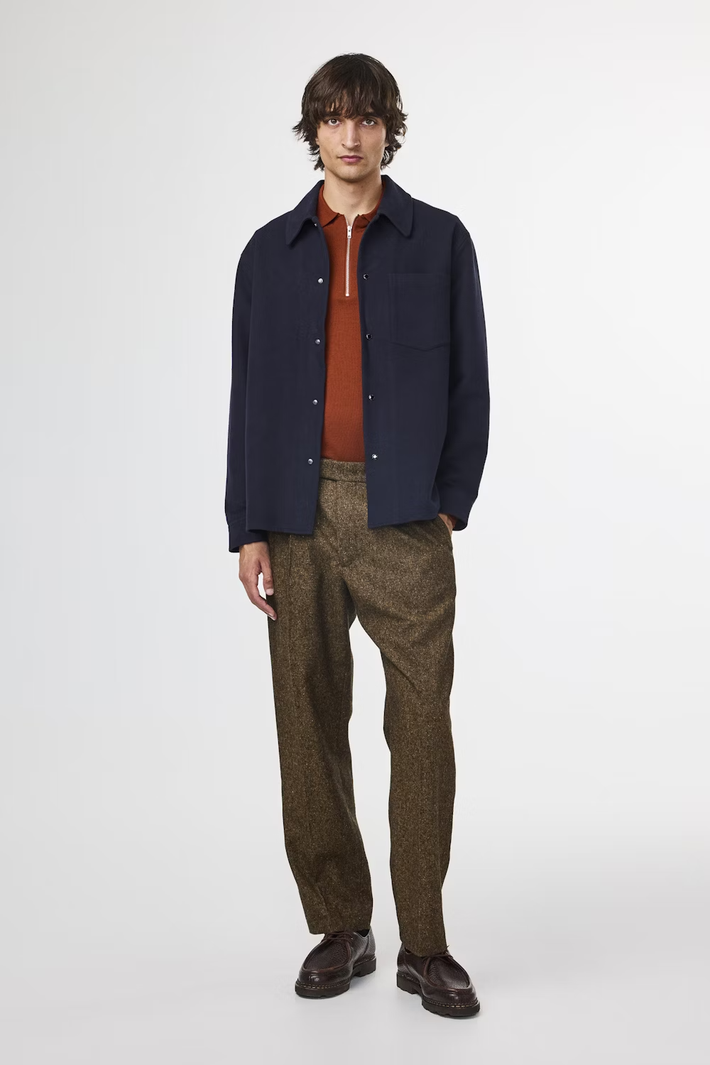 Blaze Organic Cotton Overshirt - Navy - DUNE + SALT