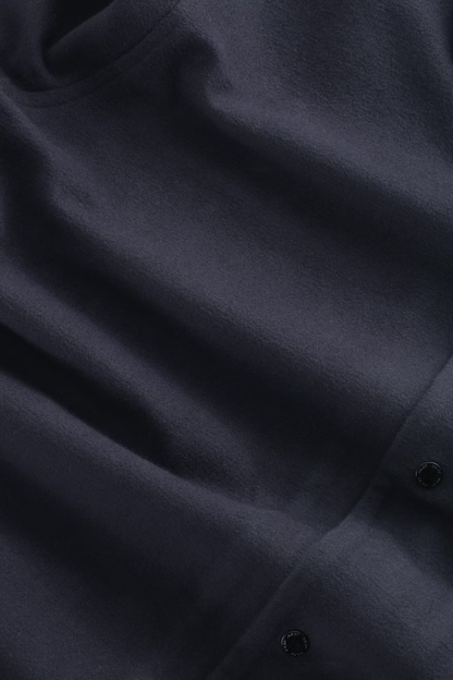 Blaze Organic Cotton Overshirt - Navy - DUNE + SALT