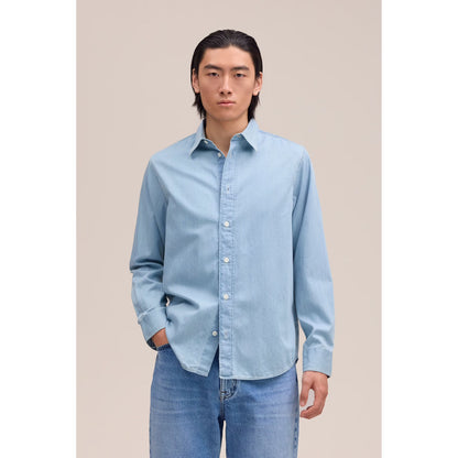 Colby Denim Shirt - Bleach Indigo - DUNE + SALT