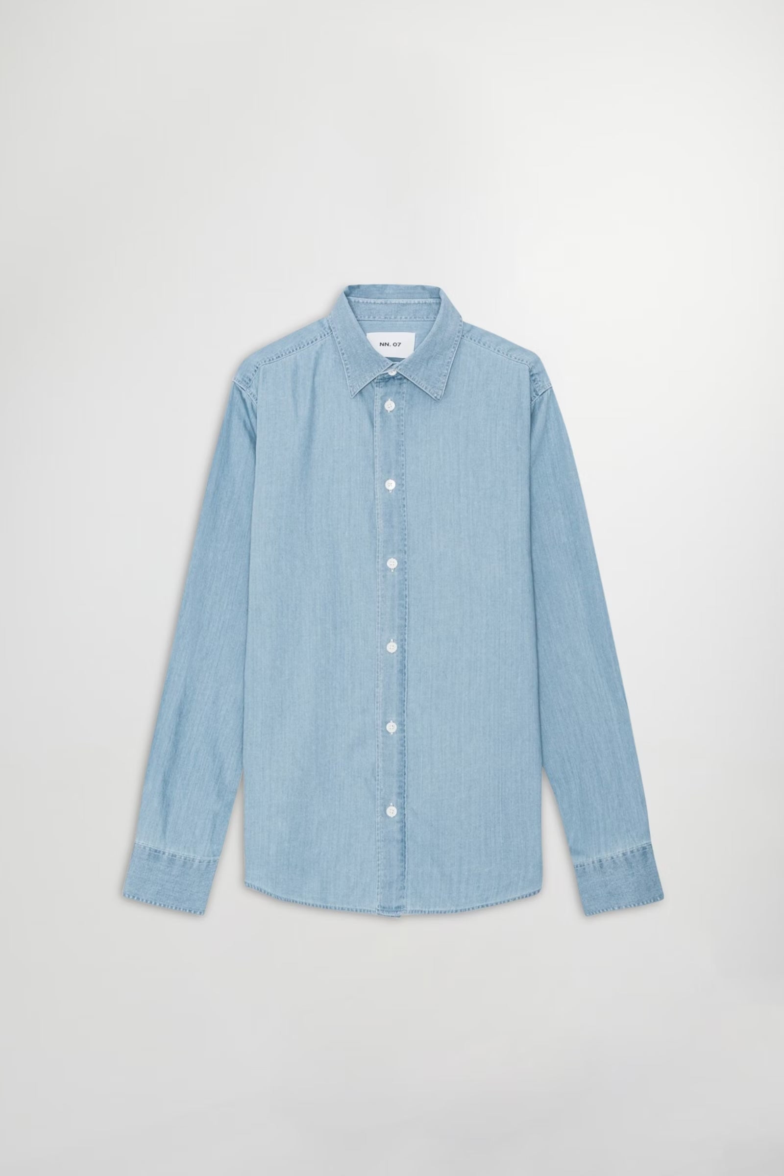 Colby Denim Shirt - Bleach Indigo - DUNE + SALT