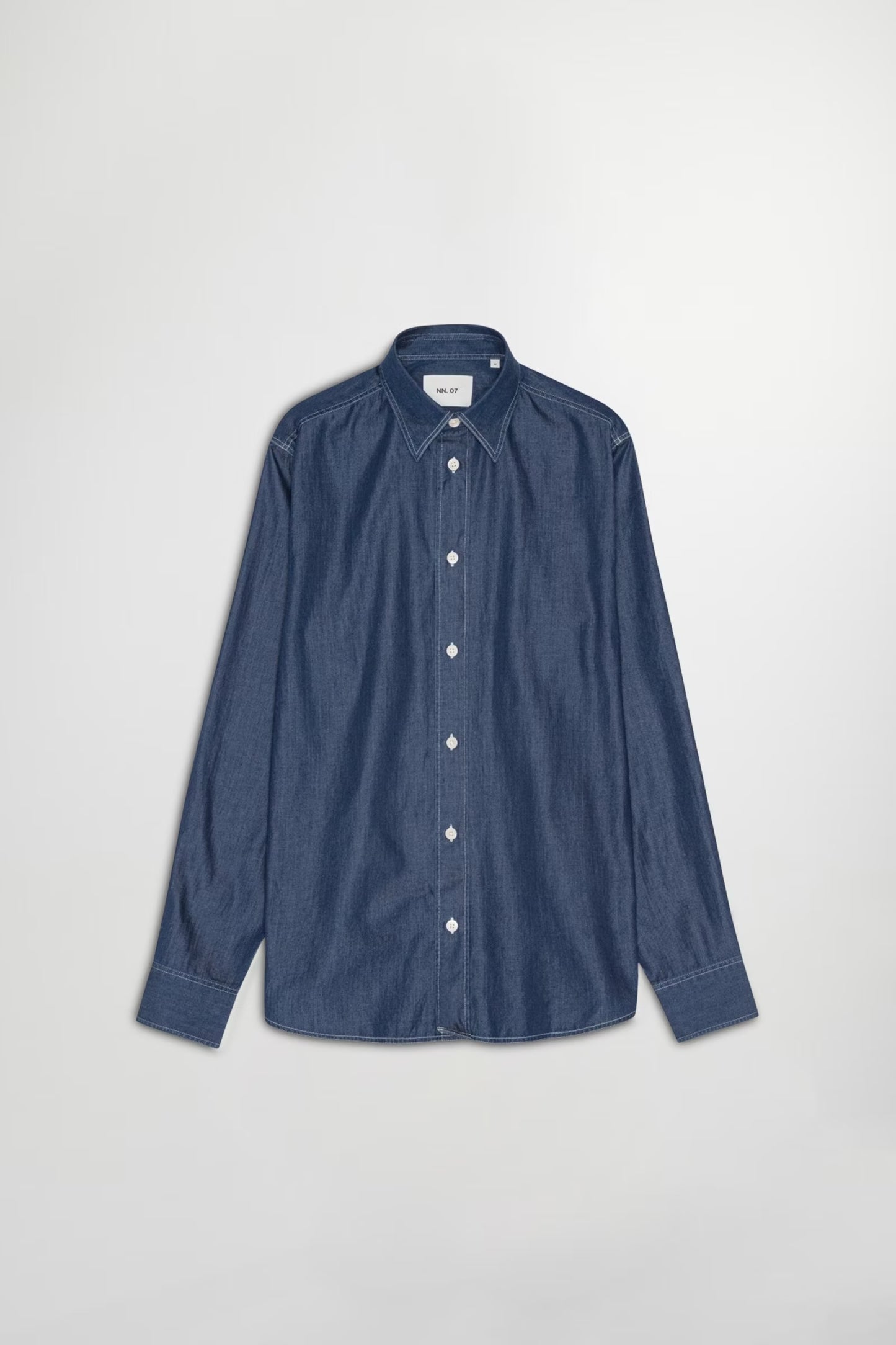 Colby Denim Shirt - Medium Indigo - DUNE + SALT