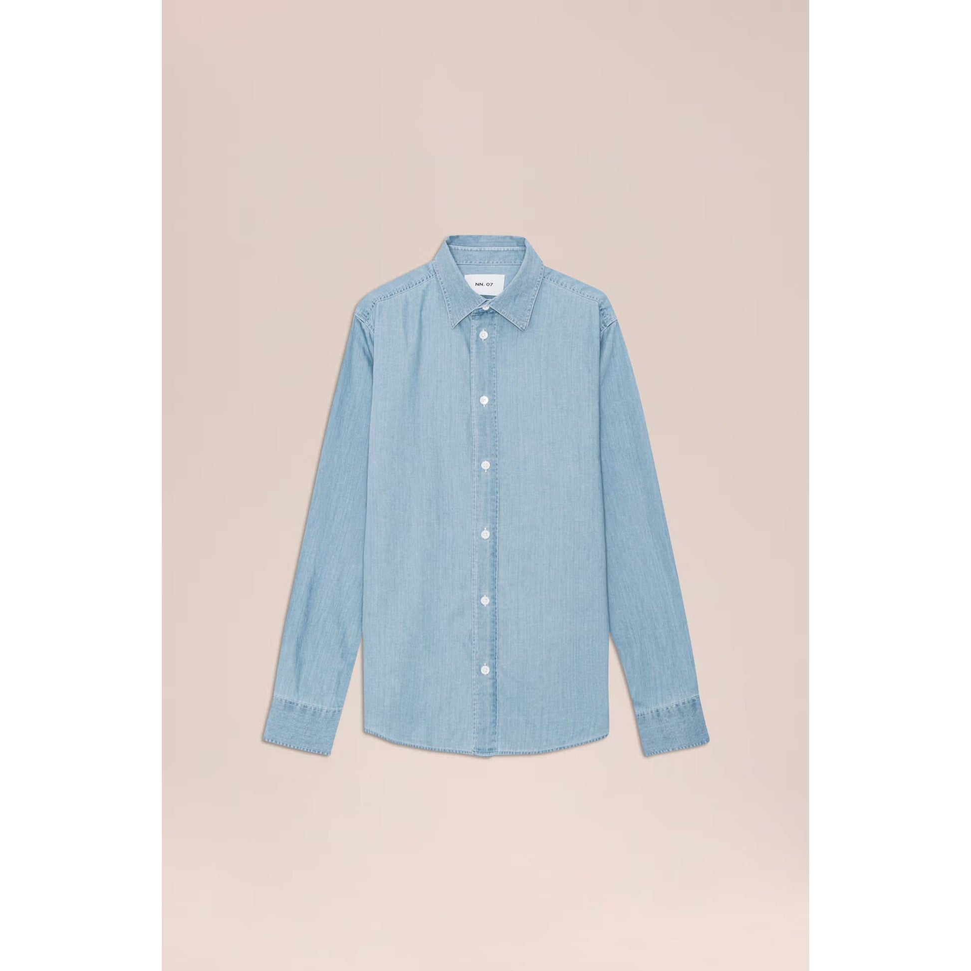 Colby Denim Shirt - Bleach Indigo - DUNE + SALT