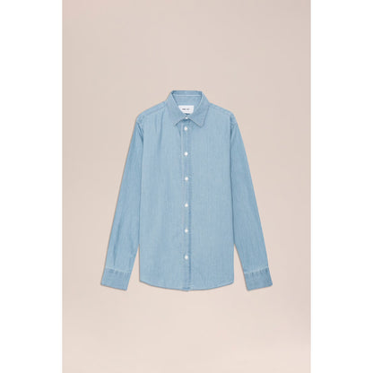 Colby Denim Shirt - Bleach Indigo - DUNE + SALT