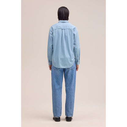 Colby Denim Shirt - Bleach Indigo - DUNE + SALT