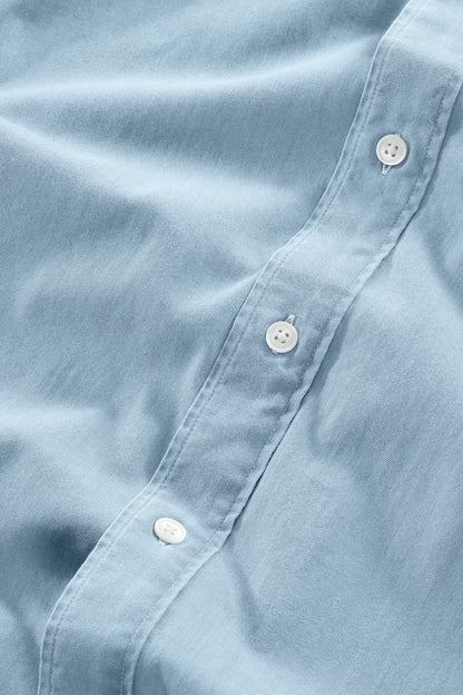 Colby Denim Shirt - Bleach Indigo - DUNE + SALT