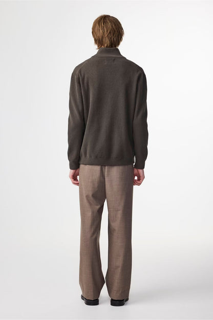 Danny Full Zip Sweater - Dark Army - DUNE + SALT