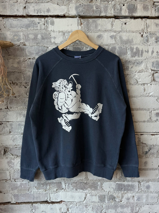Wayne Raglan Sleeve Sweatshirt - Blue Corn - DUNE + SALT