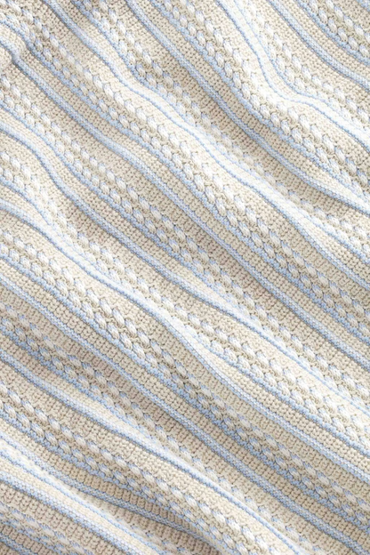 Jackie Polo Cardigan - White Pepper - DUNE + SALT