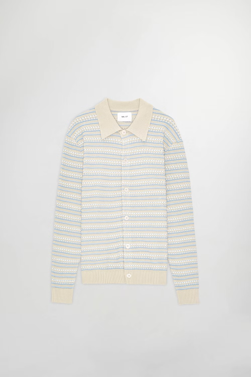Jackie Polo Cardigan - White Pepper - DUNE + SALT