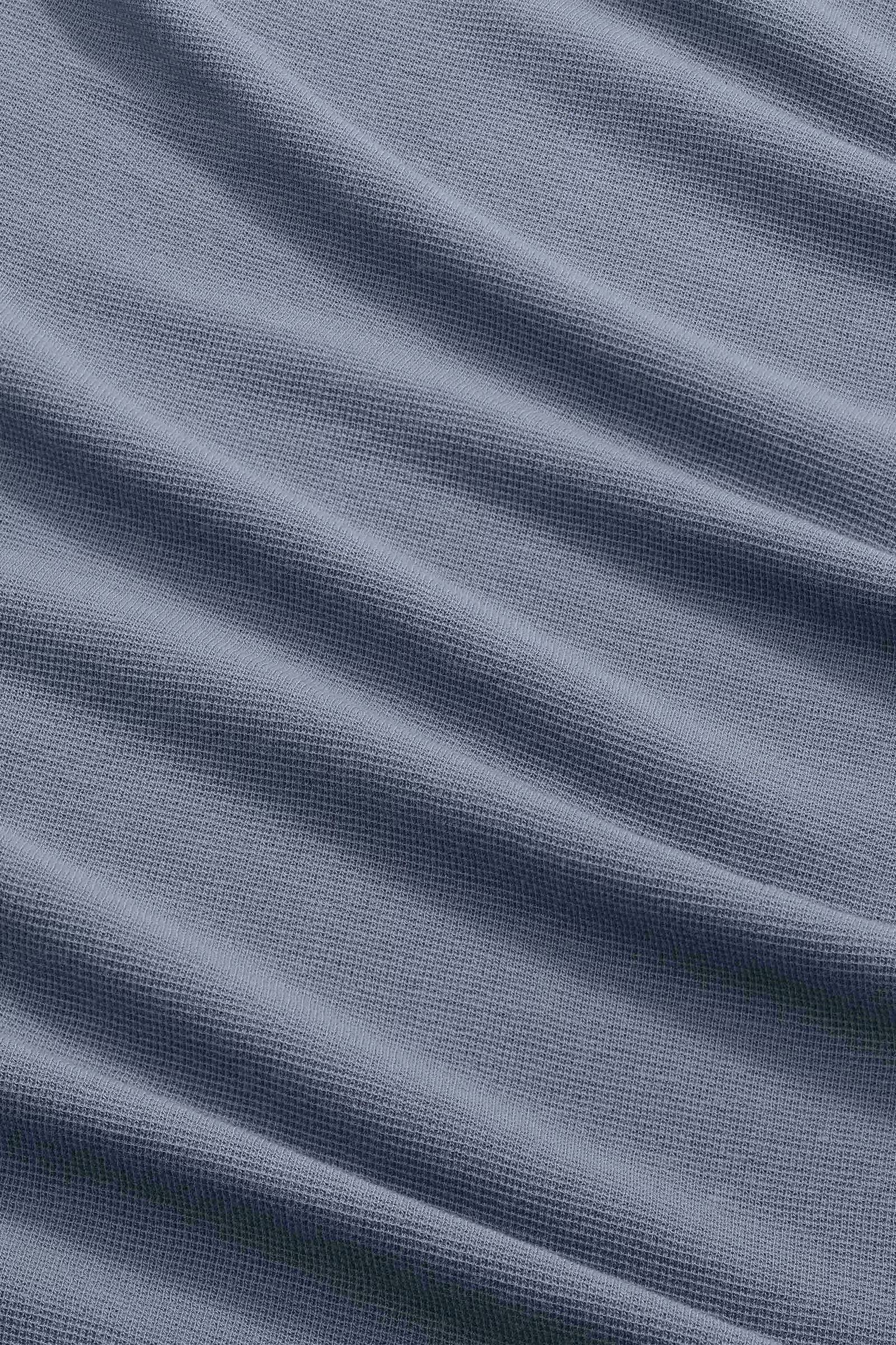 Clive Waffle-Knit SS Tee - Stone Blue - DUNE + SALT