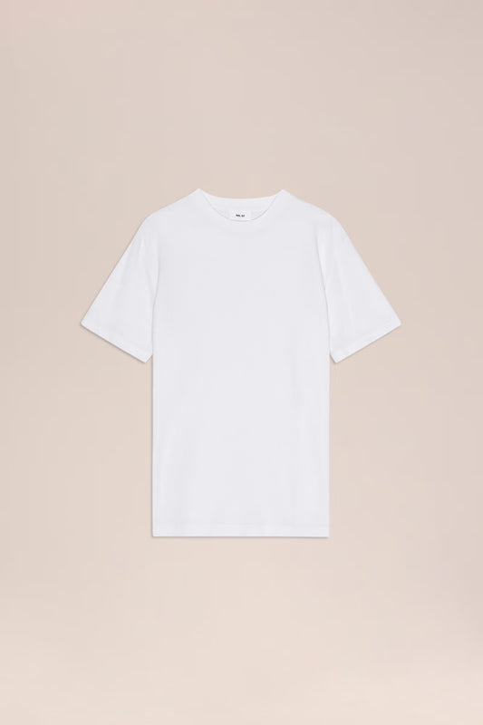 Clive Waffle-Knit SS Tee - White - DUNE + SALT