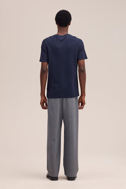 Clive Waffle-Knit SS Tee - Navy Blue - DUNE + SALT