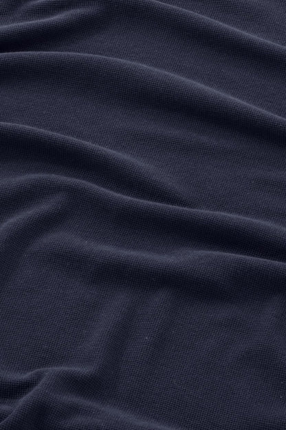 Clive Waffle-Knit SS Tee - Navy Blue - DUNE + SALT
