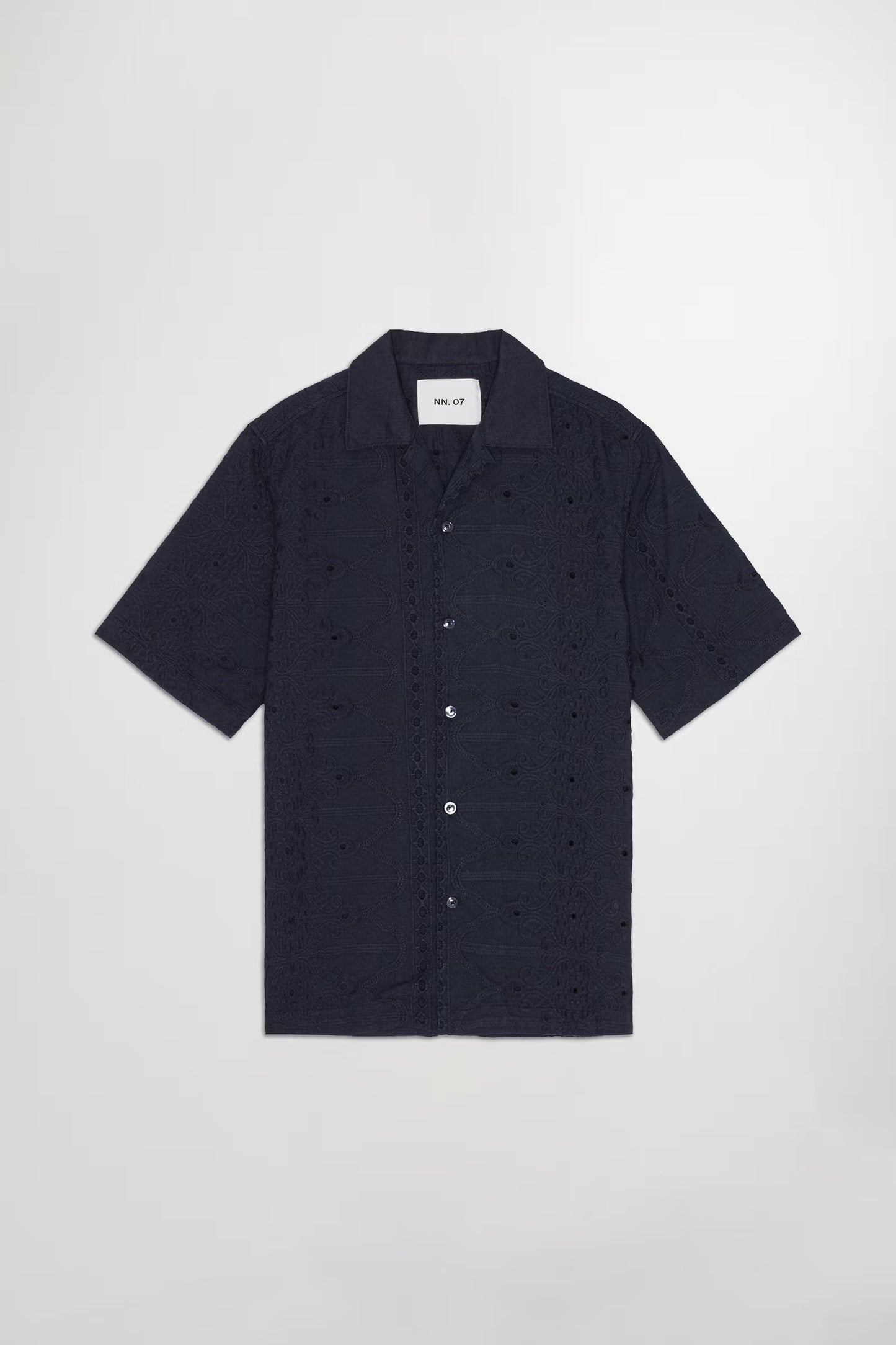 Julio Embroidery Shirt - Navy Blue - DUNE + SALT