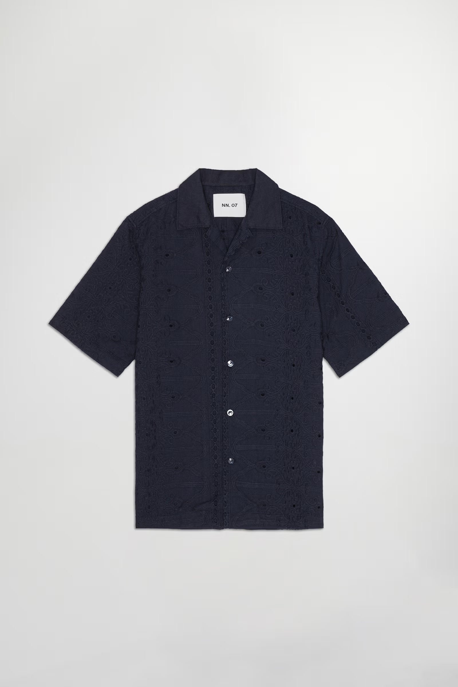 Julio Embroidery Shirt - Navy Blue - DUNE + SALT