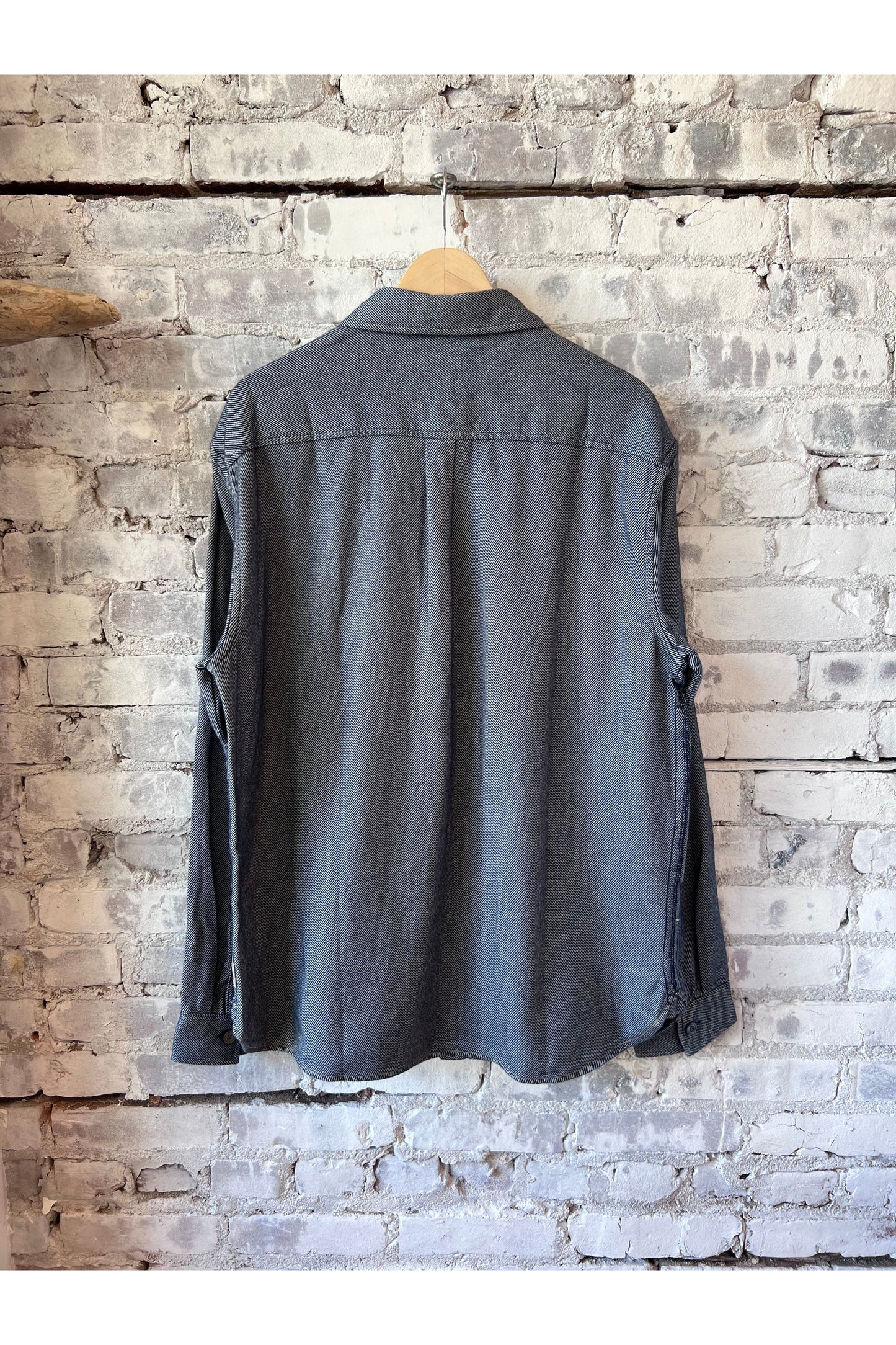 Dylan Brushed Twill Overshirt - Navy - DUNE + SALT