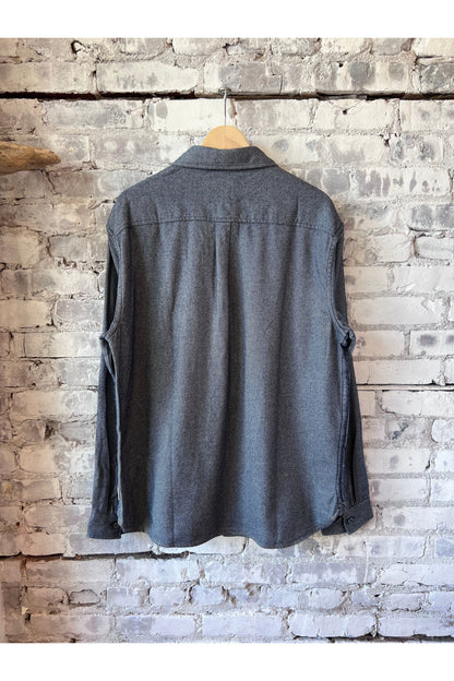 Dylan Brushed Twill Overshirt - Navy - DUNE + SALT