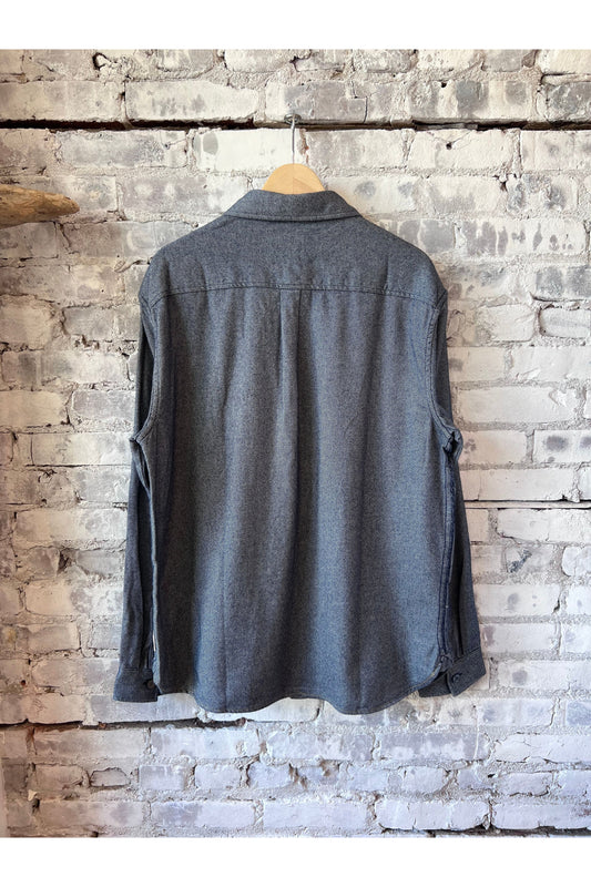 Dylan Brushed Twill Overshirt - Navy - DUNE + SALT