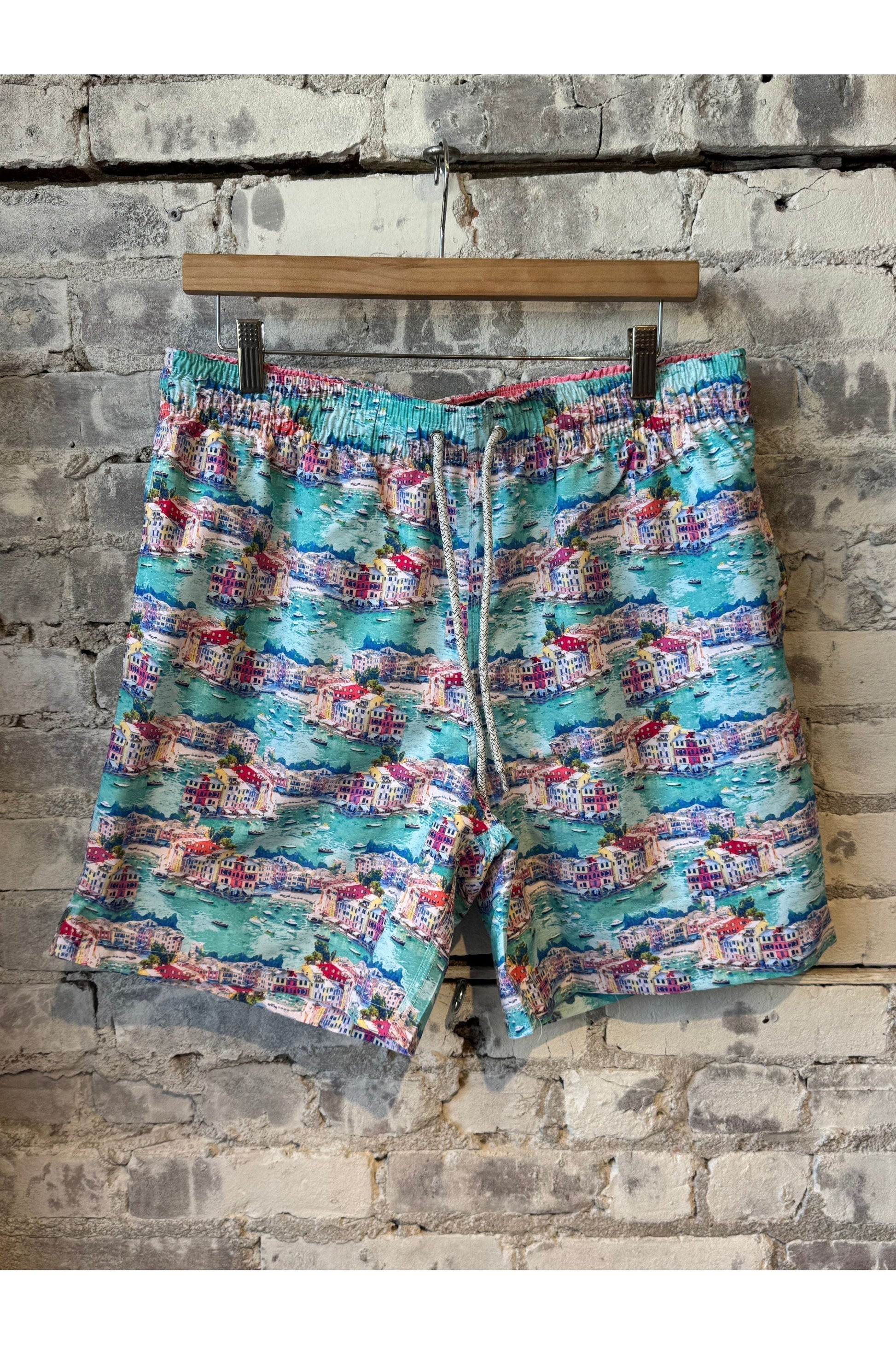 Cyclist Liner Swim Trunks - Portofino Multi - DUNE + SALT
