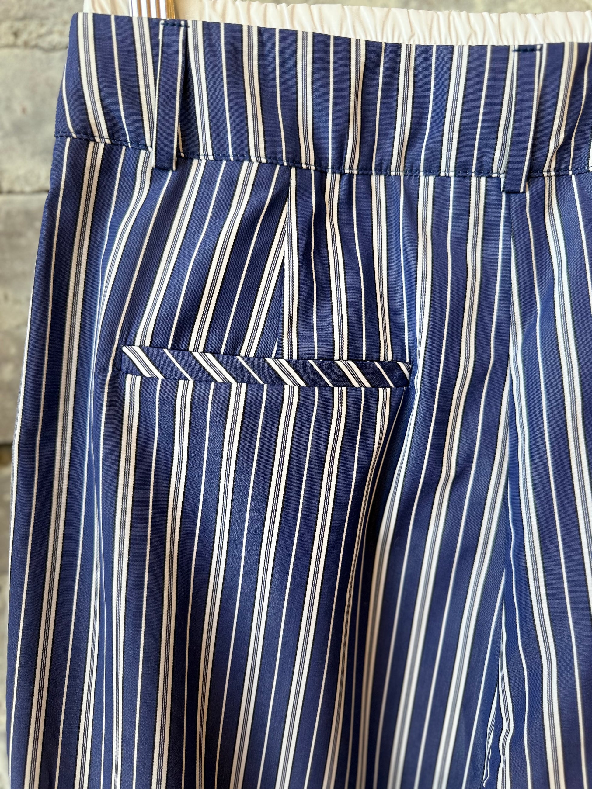 New York Pants - Navy White Stripe - DUNE + SALT