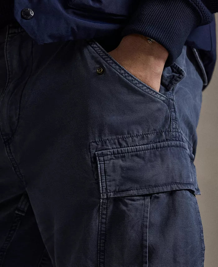 Classic Fit Canvas Cargo Pant - Classic Royal GD - DUNE + SALT