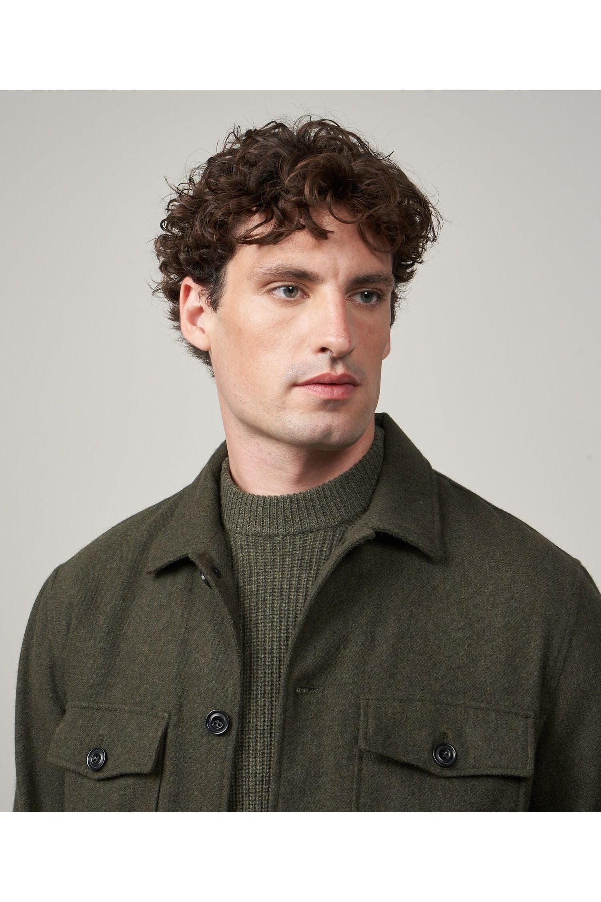 Day Recycled Wool Jacket - Military Green - DUNE + SALT
