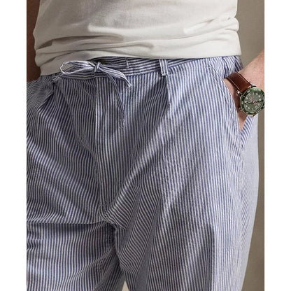 Seersucker Prepster Easy Pant - Blue/White - DUNE + SALT