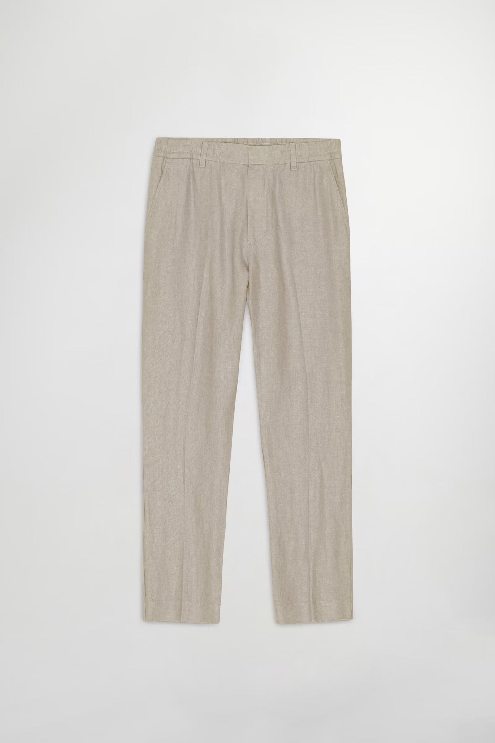 Billie Drawstring Linen Pant - Fog - DUNE + SALT