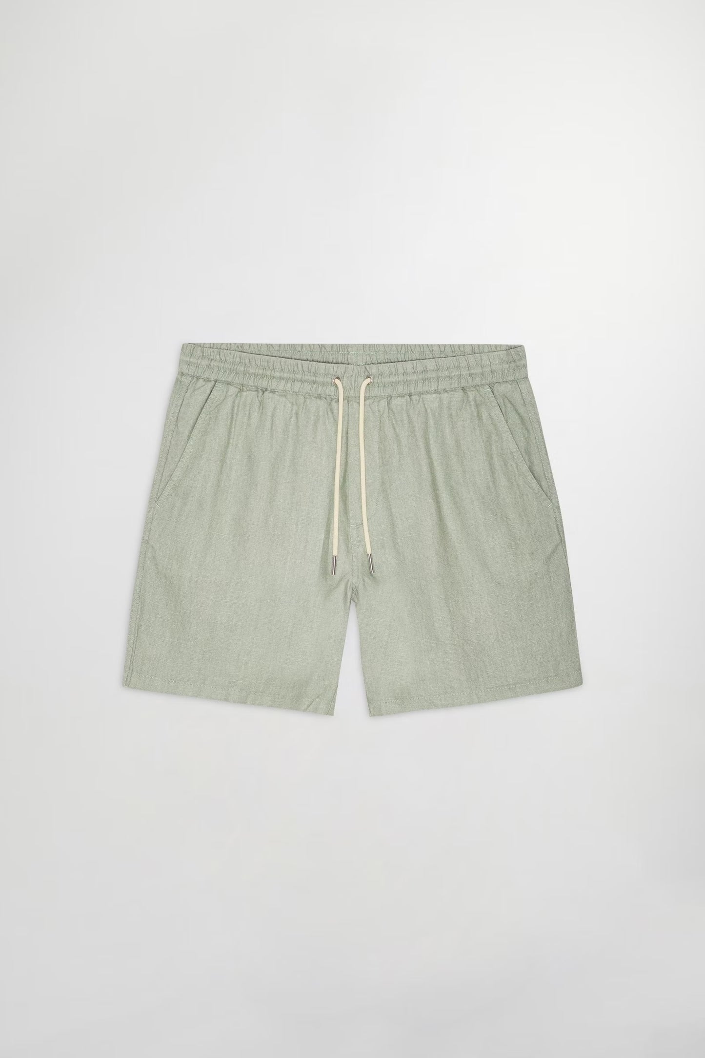 Gregor Casual Drawstring Linen Shorts - Sage Green - DUNE + SALT