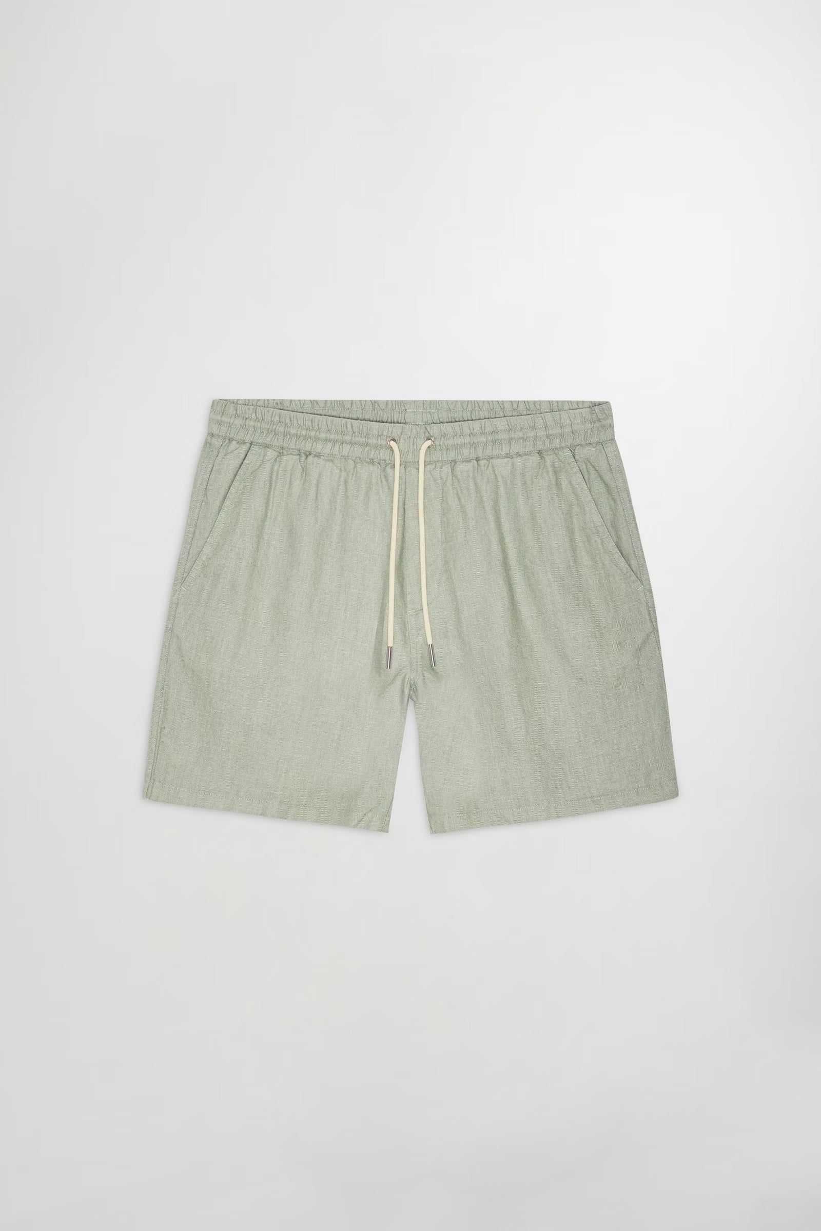 Gregor Casual Drawstring Linen Shorts - Sage Green - DUNE + SALT