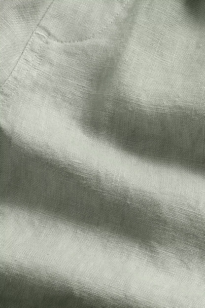 Gregor Casual Drawstring Linen Shorts - Sage Green - DUNE + SALT