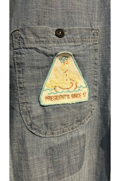 Chambray Sun Fade Denim Shirt - Light Blue Kansas - DUNE + SALT