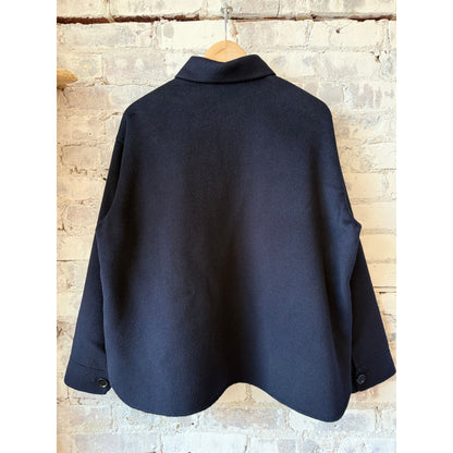 Aspesi Double Wool Jacket - Blue Dark Slate Gray