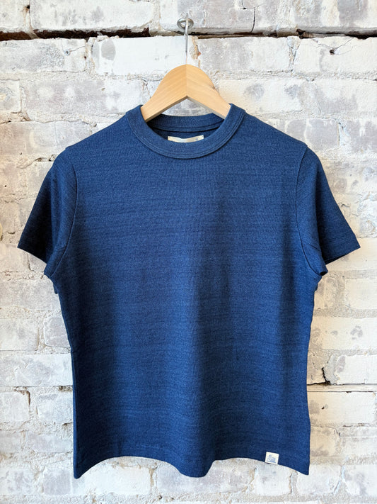 Supple Authentic Jersey Cotton Women's T-Shirt - Indigo - DUNE + SALT
