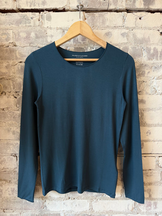 Soft-Touch Merrow Edge Boatneck LS - Marine - DUNE + SALT