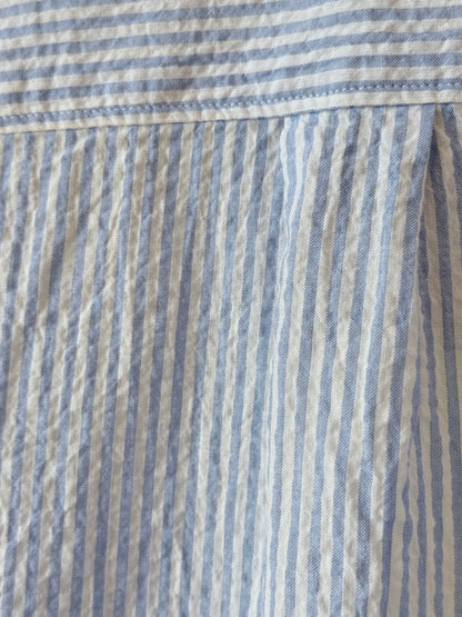 Hartford Women's Charlot Woven Shirt - White/Blue Dark Gray