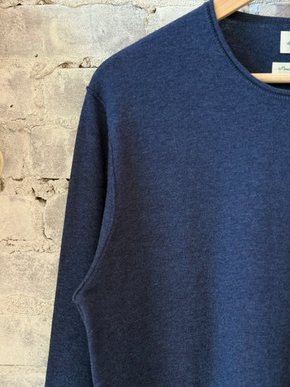 Crew Knitted Pullover - Indigo - DUNE + SALT