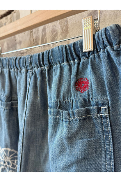 Sunny Afternoon Short - Medallion Print Chambray - DUNE + SALT