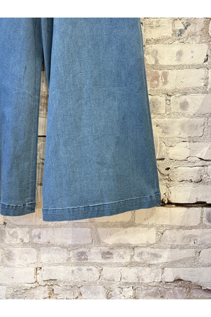 Flared Sailor Pant - Medium Wash