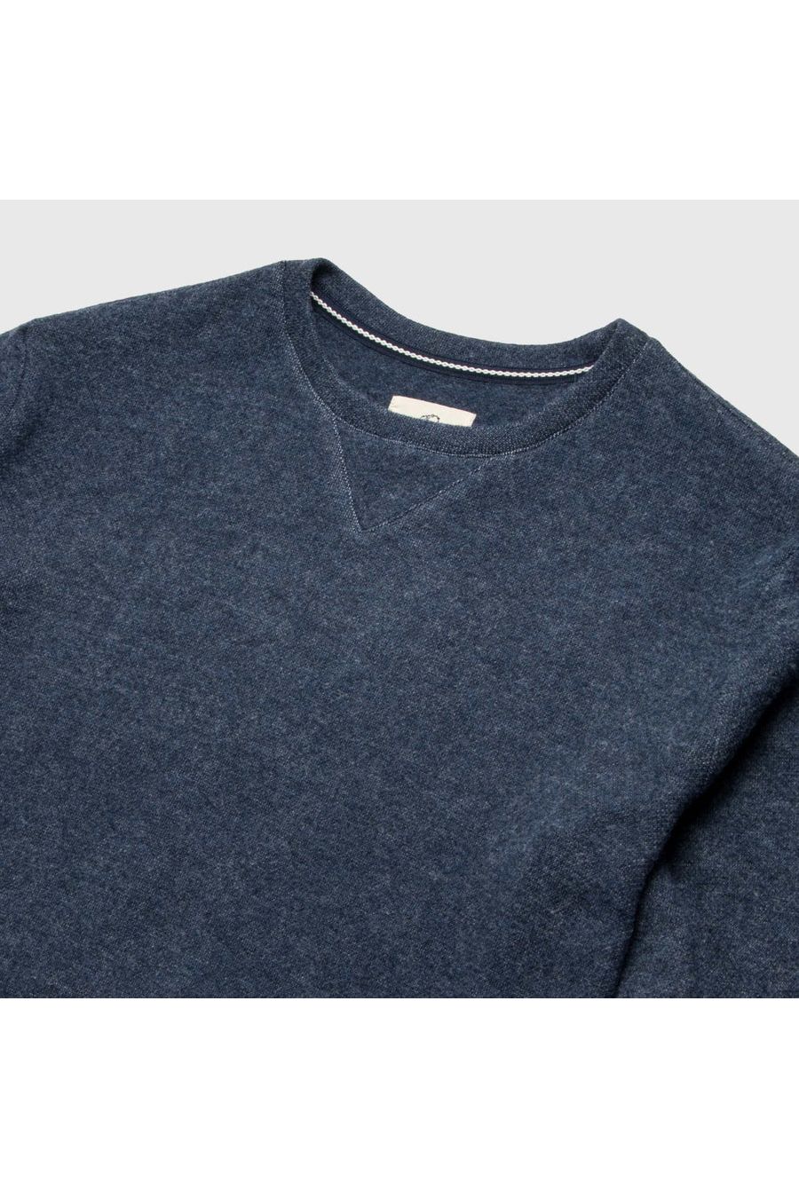 Butch Cashmist Crewneck - Navy Heather - DUNE + SALT