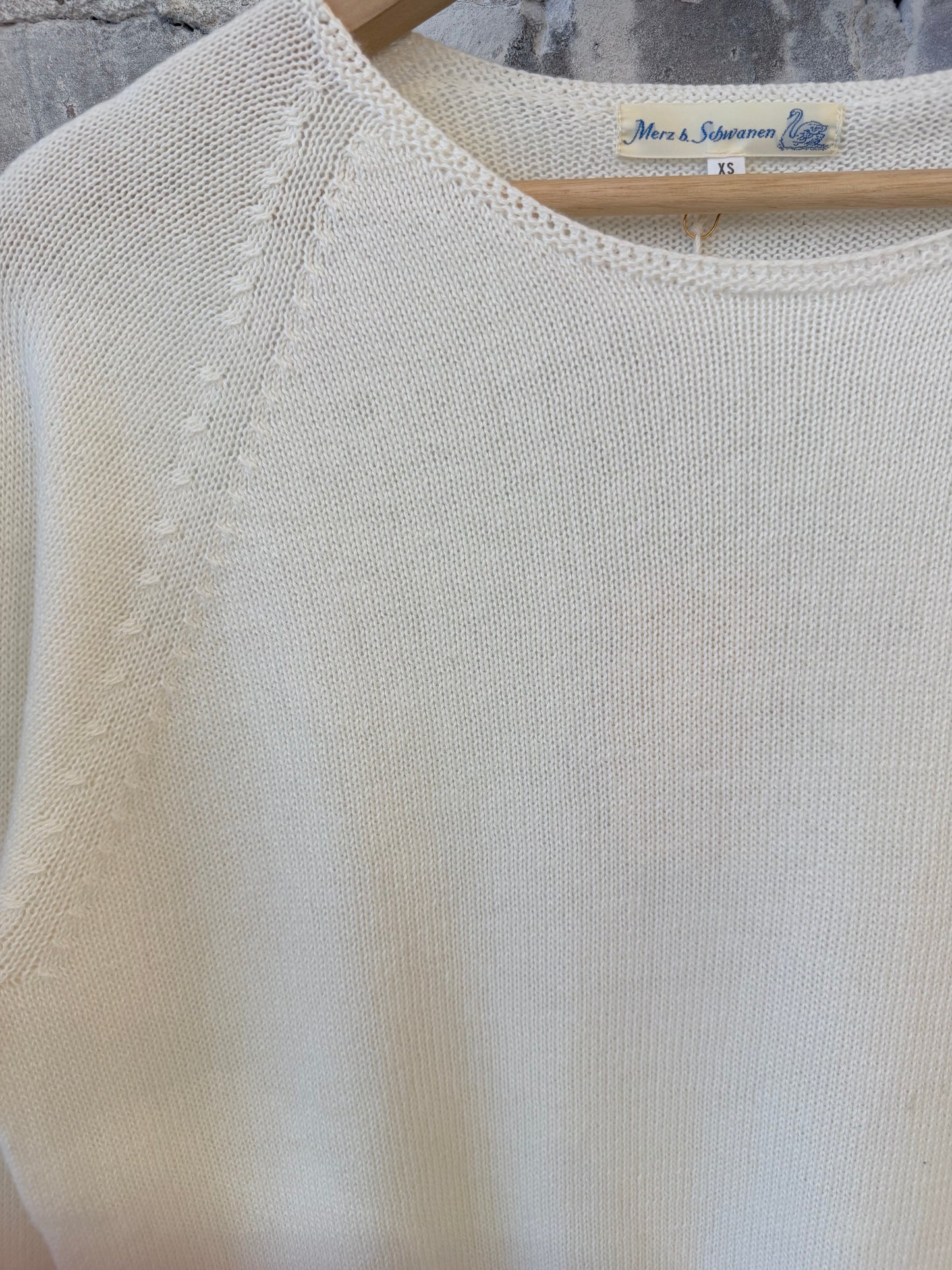Lightweight Cotton-Cashmere Raglan Sweater - Nature - DUNE + SALT