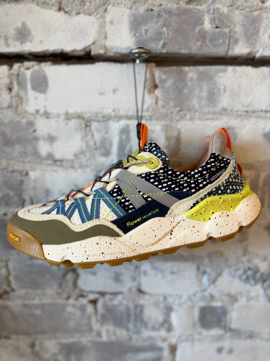 Flower Mountain Iwano 2 Capsule Waterproof Sneaker – Taupe/Dark Grey/Azure Dark Gray