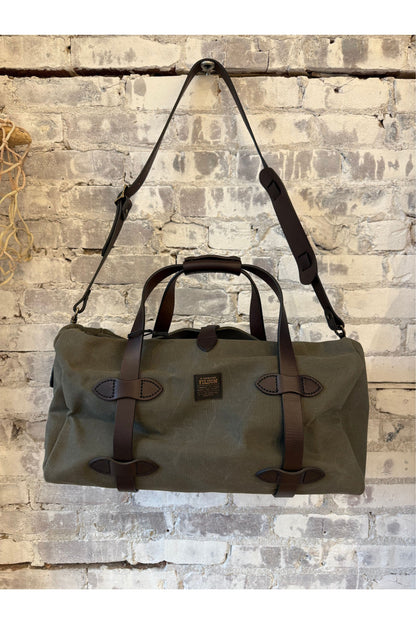 Small Rugged Twill Duffle - Otter Green - DUNE + SALT